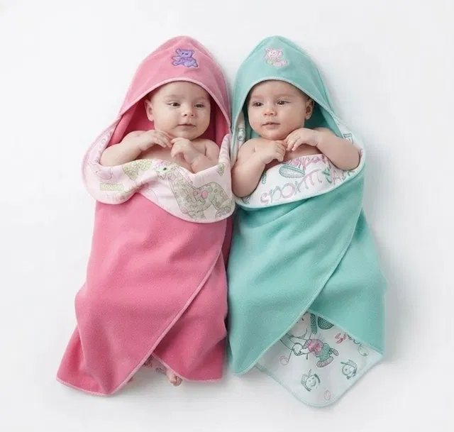 Dfi Solid Single Swaddling Baby Blanket for  All Season