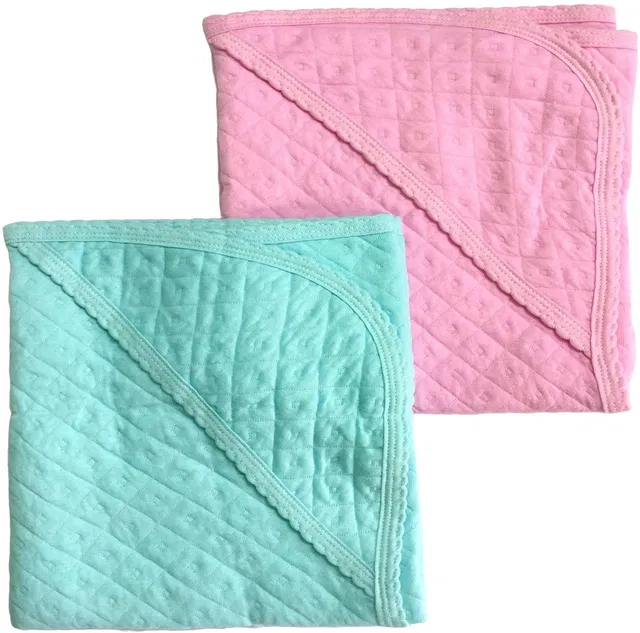 BW CLOTHINGS Solid Single Hooded Baby Blanket for  Heavy Winter