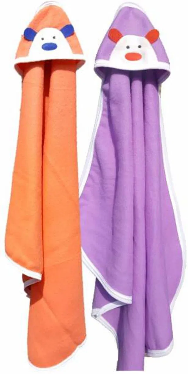 BABY ZONE Embroidered Crib Hooded Baby Blanket for  AC Room