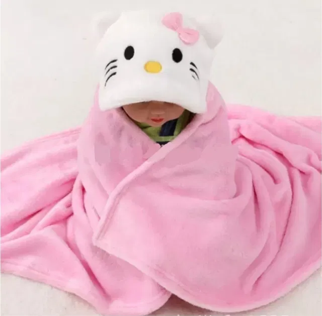 Ezaakart Cartoon Single Fleece Blanket for  Mild Winter