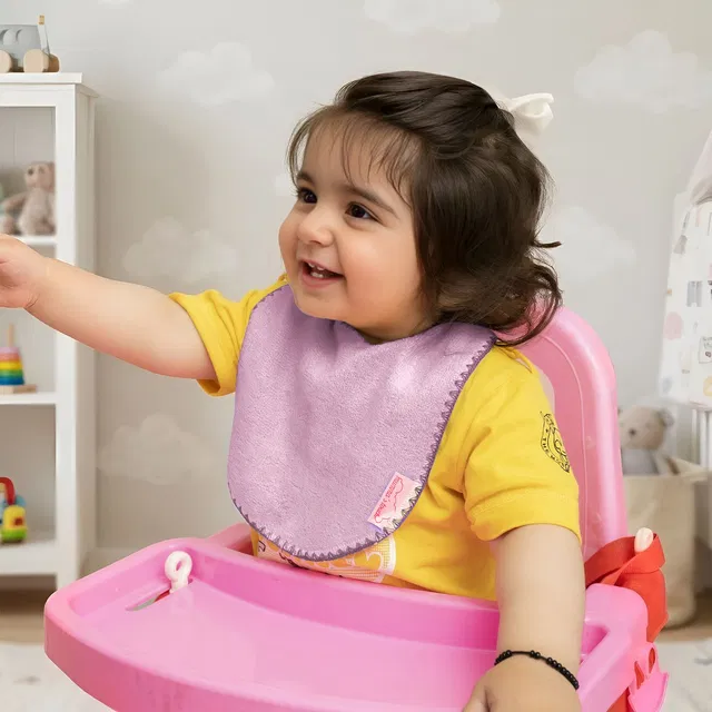 Mumma's Touch PureSoft Bamboo Baby Bib Towel - Magenta - Pack Of 3