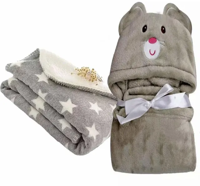BABY ZONE Microfiber 400 GSM Bath Towel Set