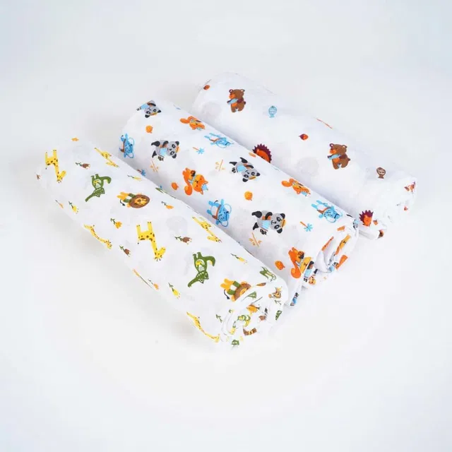 kin & tin home textiles Cotton 120 GSM Bath Towel Set