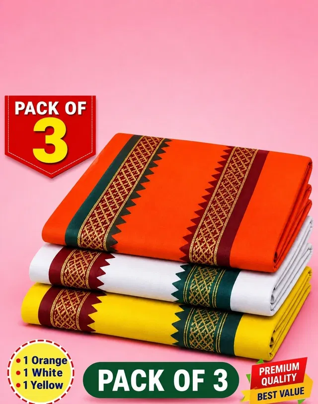 Primex Terry Cotton 100 GSM Hair, Beach, Sport, Bath, Face, Hand Gamcha Set