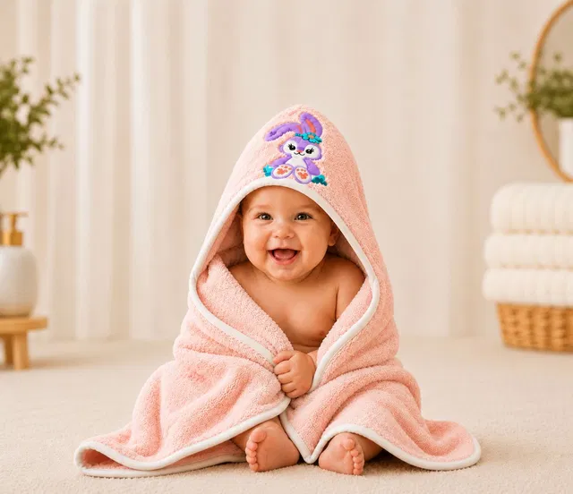 LITTLE DINOS Microfiber 410 GSM Bath Towel