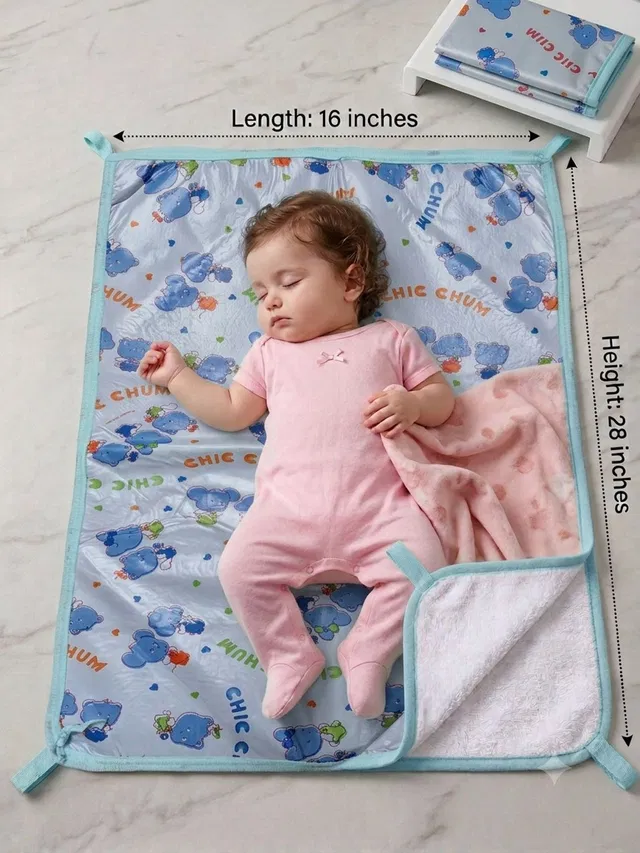 pank smith Plastic, Cotton Baby Bed Protecting Mat