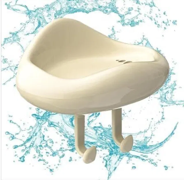 Mahir Drainable Soap Holder with Hook