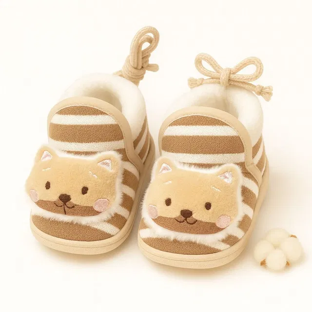 NANHAA WEAR Baby Velvet Face Booties – Soft & Anti-Slip Booties