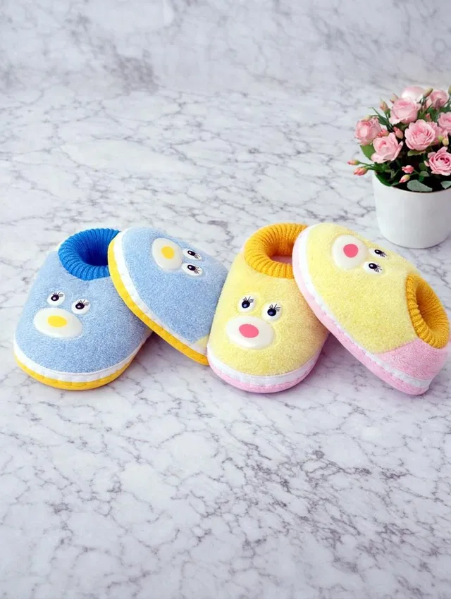 SMARTOTS Pack of 2 Soft & Premium Velvet Baby Shoes, Lightweight & Breathable Baby Booties