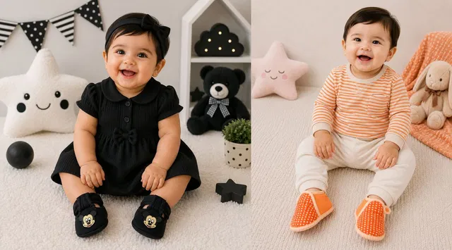 kids choice Cute & Beautiful for Baby Boys & Girls 0–3 Months Booties