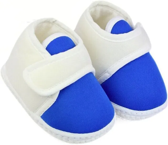 Neska Moda 3 To 12 Months Baby Boys & Baby Girls Cute Soft Cotton Velcro Shoes Booties