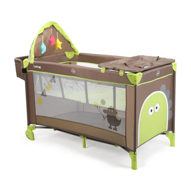 LuvLap Wonderjoy Baby Playpen Playard / Folding Baby Bed Cum Cot / Convertible Crib, BASSINETS,COT Birds