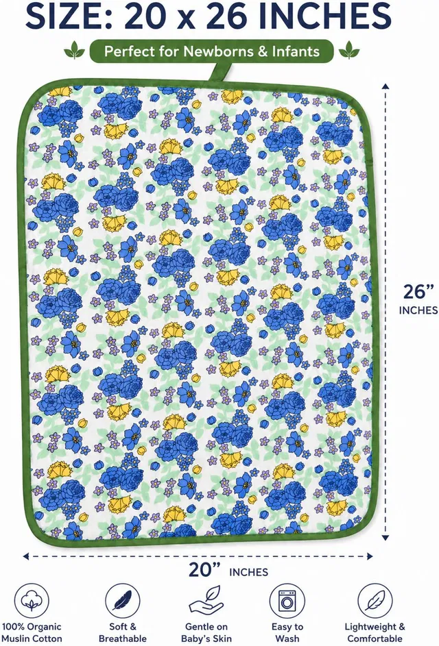 RIYAAWEARZ MUSLIN BABY BED FOLDABLE RW007274`