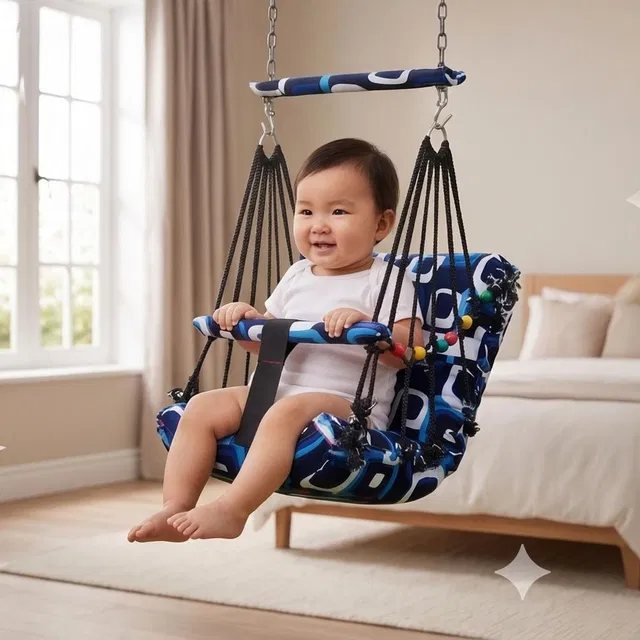 SHOP & WEAR Baby Cotton Swing Chair swing Baby jula Sleeping and Washable 1 to 3 Years swing swing