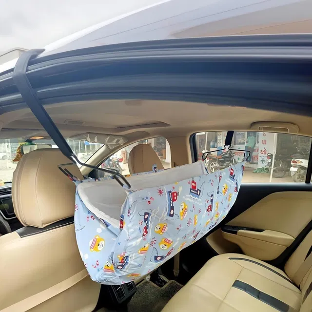 Hiyaan APAV Car Cradle Hammock for 0 to 2 Year Baby | Portable with Adjustable Belt CRADLE ALL