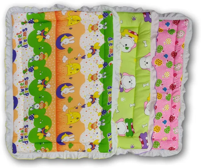 Miss & Chief by Flipkart New Born Baby Fril Bed, Bedding Pack Of 3(0-6 Months) Standard Printed