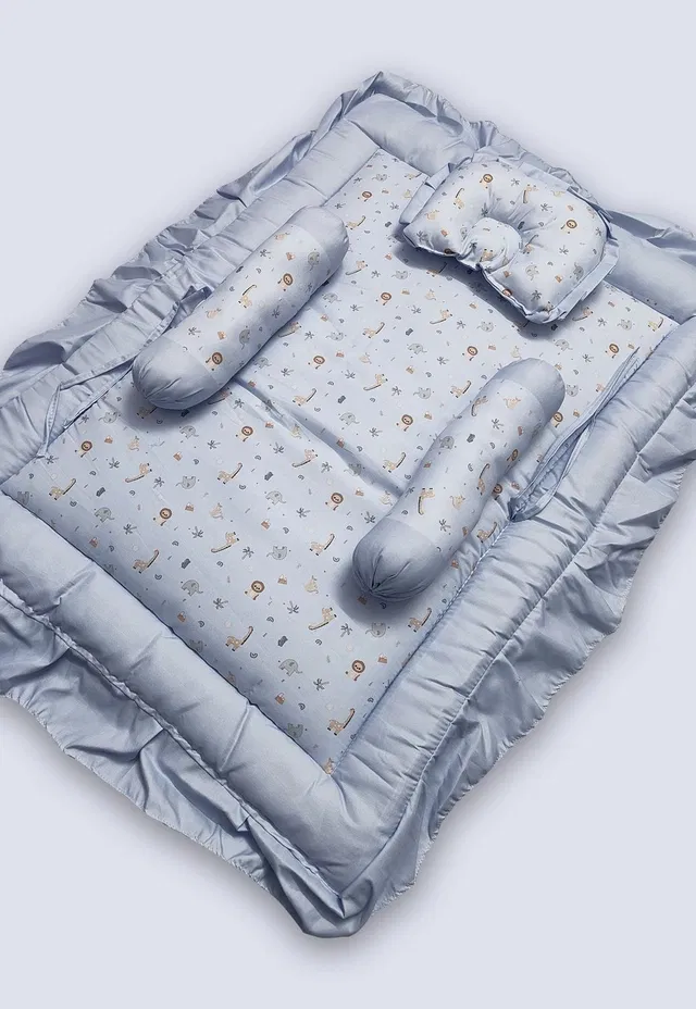 Vanray Fashion Soft Cotton Baby Sleeping Bedding Set for Infants Baby Bedding Set Standard