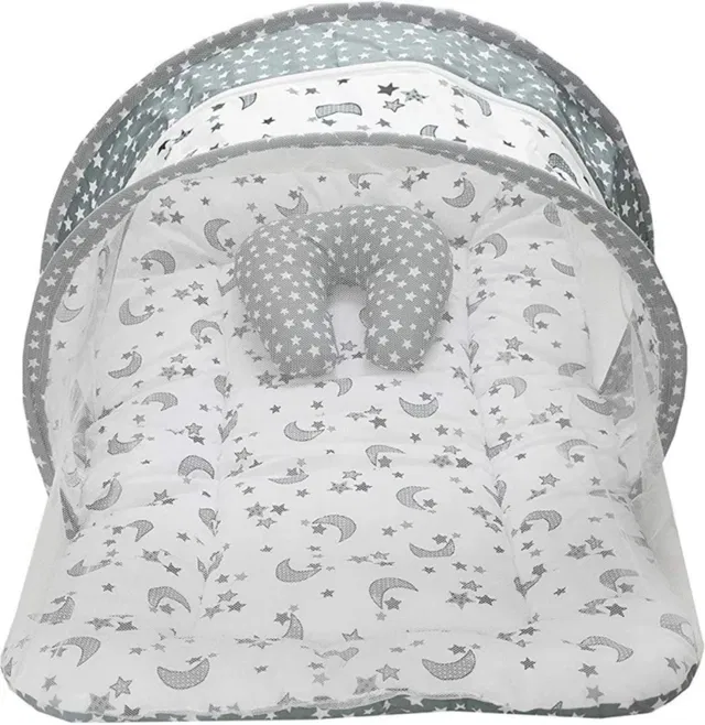BULI-WEAR Cotton Baby Bedding Set – Soft, Safe & Comfortable for Cribs Standard Baby Mosquito Net Bed for New Born Baby