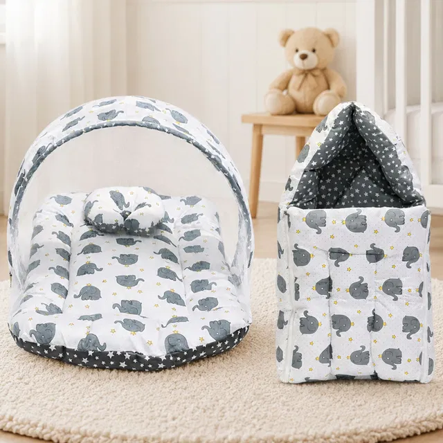 Fareto Cotton Baby Bed Sized Bedding Set