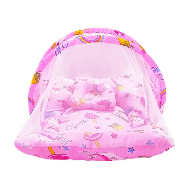 First Vision Baby Bedding Mosquito Net with Pillow standard Crib