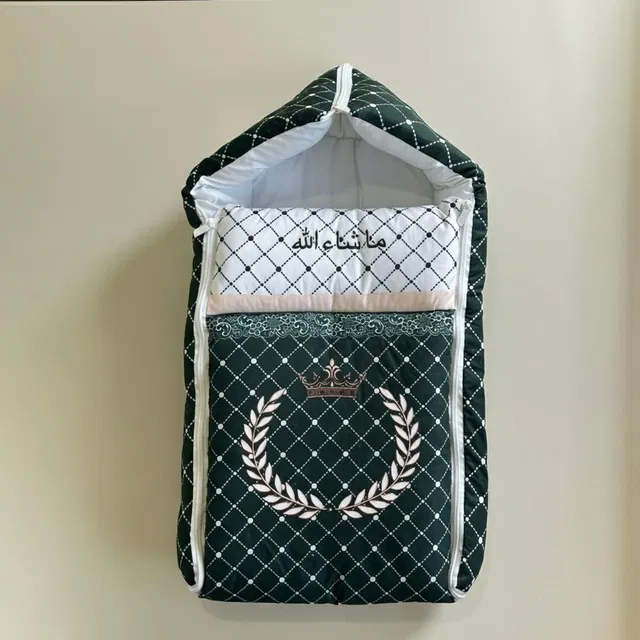 Janki Silk Mills Baby Sleeping Bag for New Born Baby Soft and Comfortable Baby Bed 3 in 1 Uses Crib
