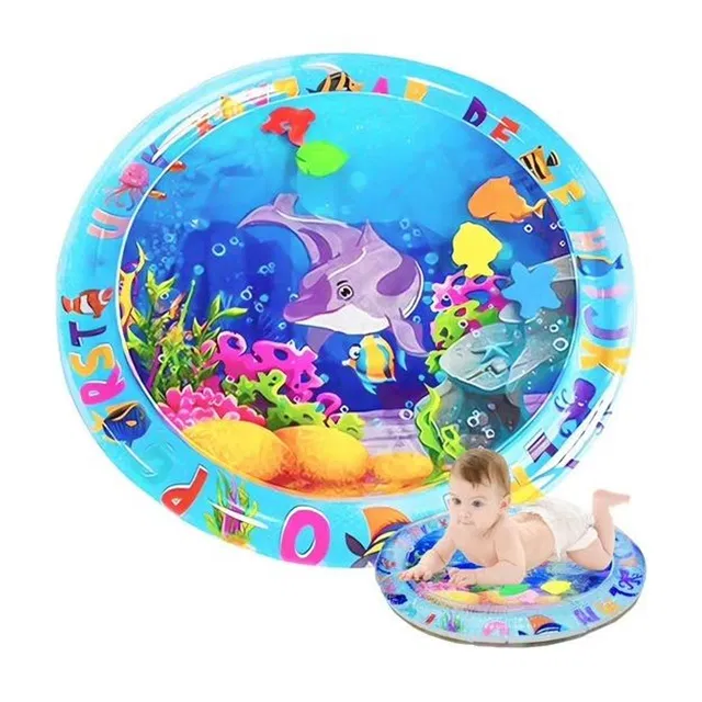 lavelupcreation Tummy Time Water Play Mat for Babies | Premium Infant & Toddler Toy (3-24M) Water Play Mat Round