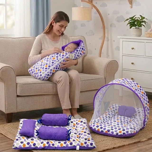 Fareto Cotton Baby Bed Sized Bedding Set