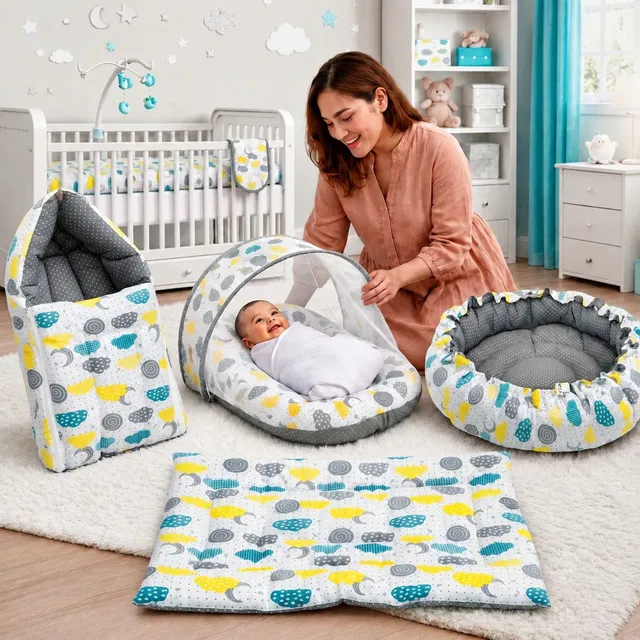 Fareto Cotton Baby Bed Sized Bedding Set