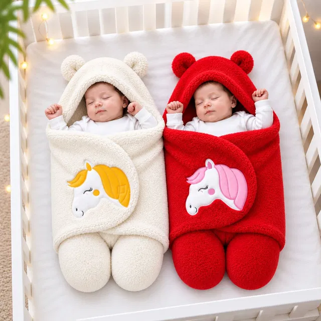 BRANDONN Fleece Baby Bed Sized Bedding Set
