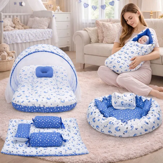Fareto Baby Complete Sleeping Essentials(0-6 Months) Standard Crib