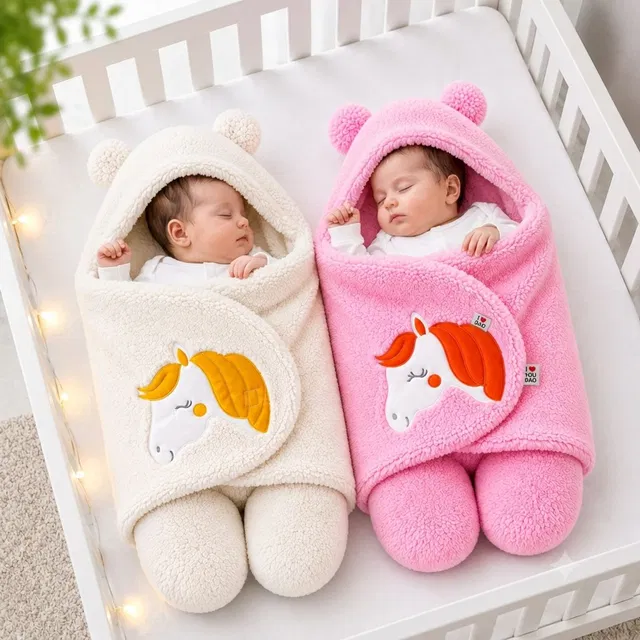 BRANDONN Fleece Baby Bed Sized Bedding Set