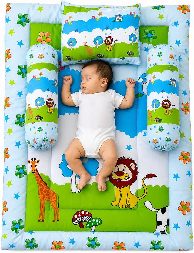 FOBIXEN Cotton Baby Bed Sized Bedding Set