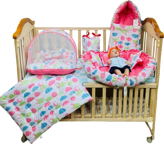 Miss & Chief Polycotton Baby Bed Sized Bedding Set