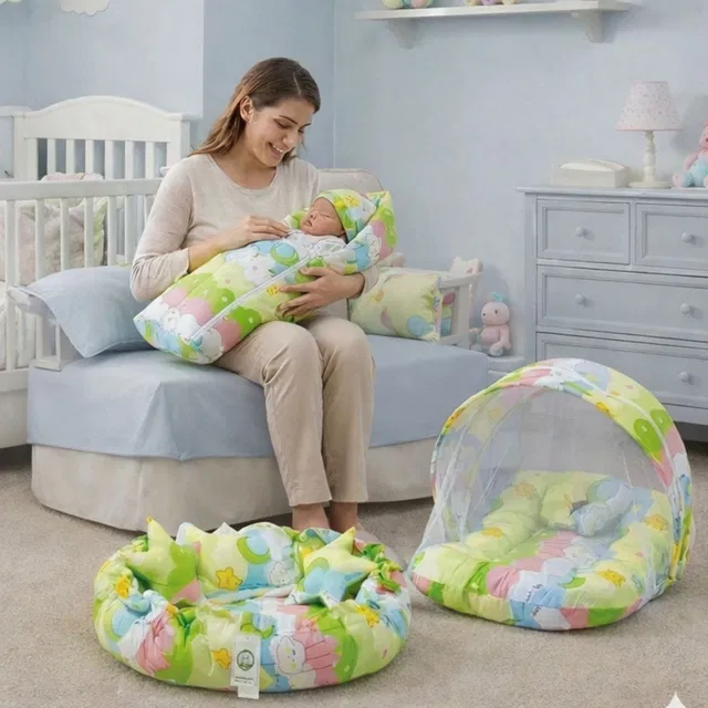 Fareto Cotton Baby Bed Sized Bedding Set
