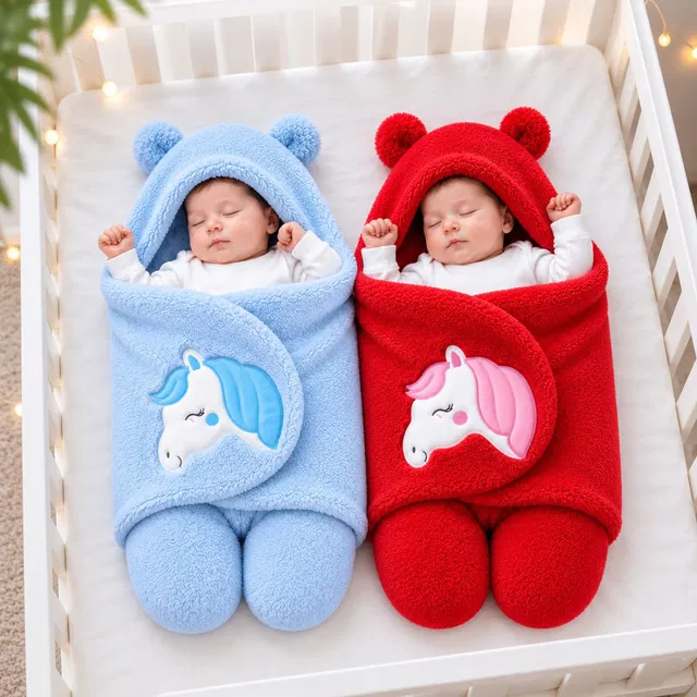 BRANDONN Fleece Baby Bed Sized Bedding Set