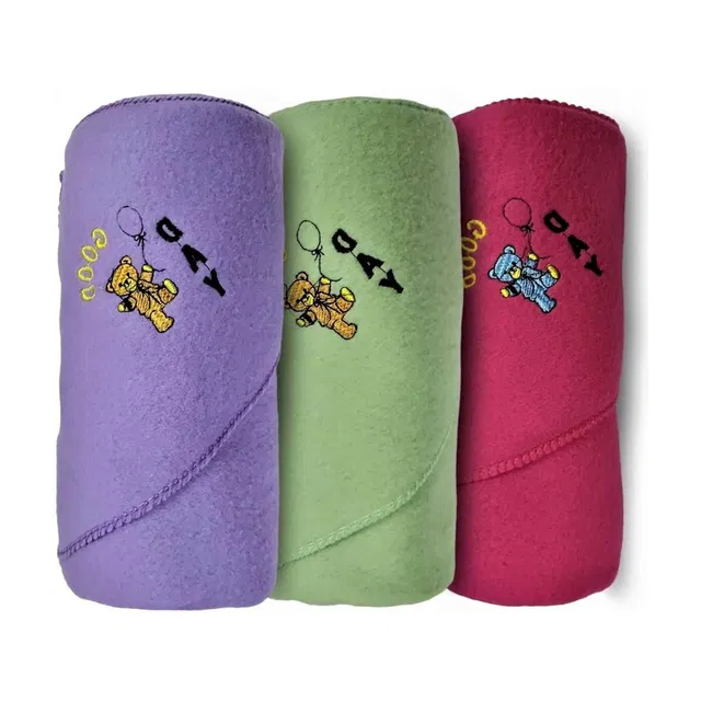 BELLO TOKO Baby Blanket Pack of 3 HOODED NEW BORN
