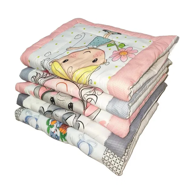 RUMPES New Born Baby Godadi Pack of 5 Combo Set - Soft Cotton Godadi | Baby Bed | Crib Sheet | Cartoon Mat|Baby Godadi|Bedding Set CARTOON