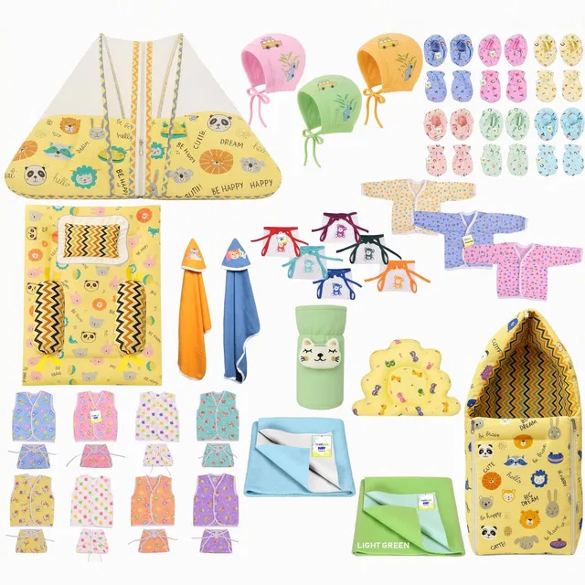 Kwitchy New Born Baby Daily Essential 52 Item Combo Pack