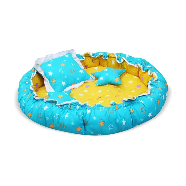 Miss & Chief by Flipkart Baby Reversible Nest | Bed | Bedding Set (0-6 Months) Reversible Crib