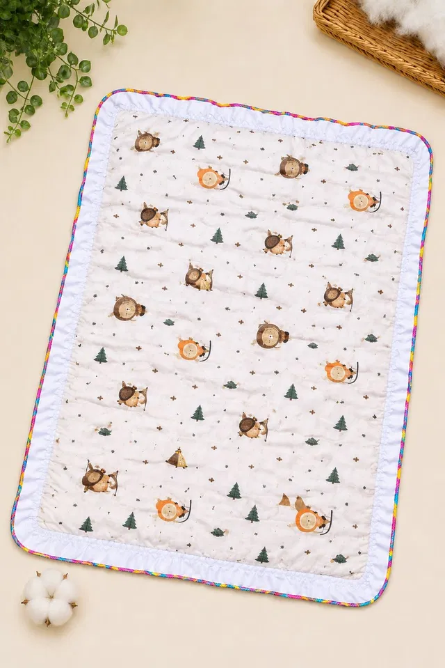 TrendiXo Pure Cotton baby sleeping mattress godari, Godadi Base Cartoon Mediam Baby Sleep