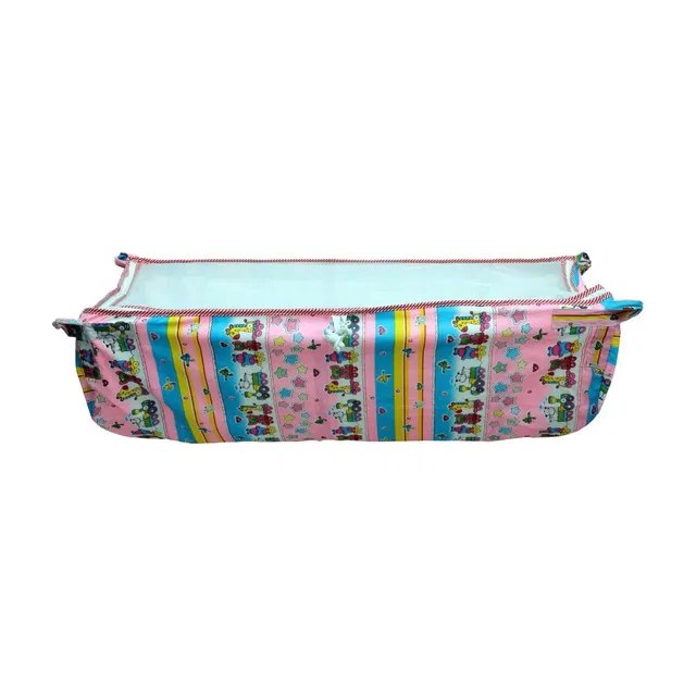 Super Ajanta Soft Cloth Swing New Born Baby Cradle/Ghodiyu Hammock In Cool Cotton With Net Standard Cartoon