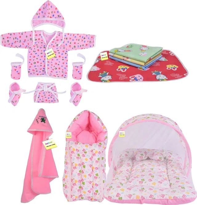 Toddylon Baby Products All New Born Daily Needs Items Combo (Multicolor, 0-6 Months)