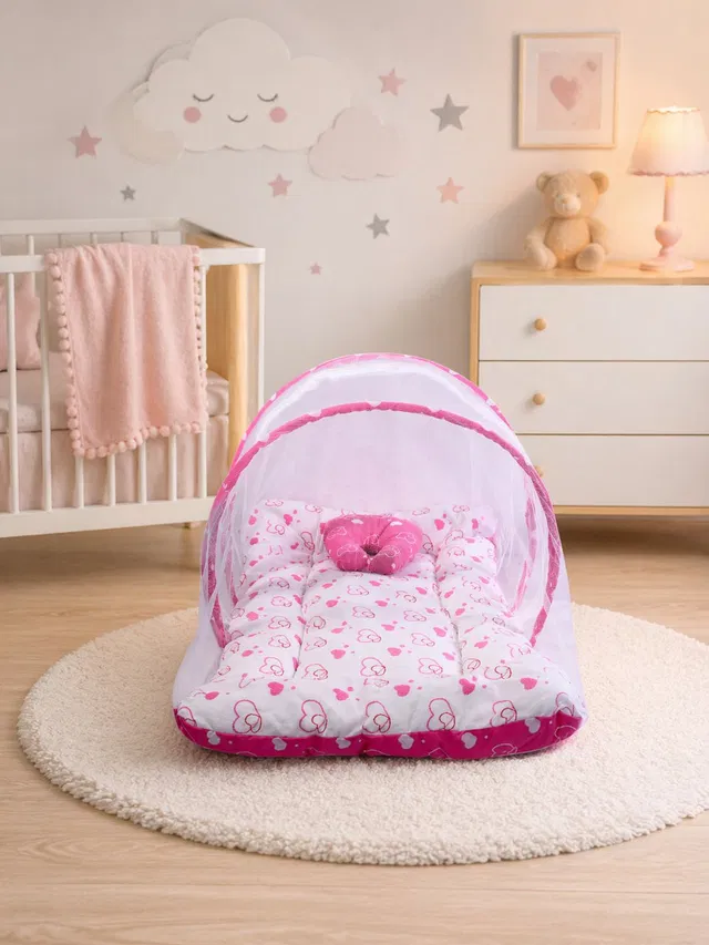 TinyJoy Cotton Baby Bed Sized Bedding Set