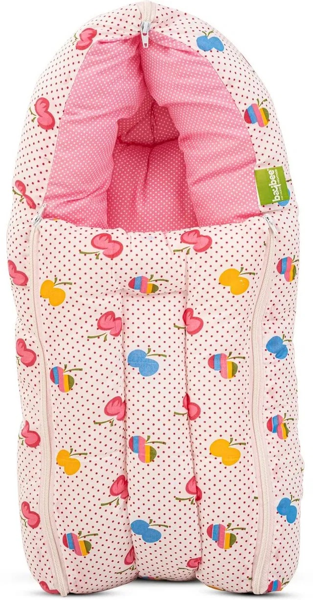 baybee Cotton Bed Cum Baby Sleeping Bag cum Carry Bag Crib Bedding