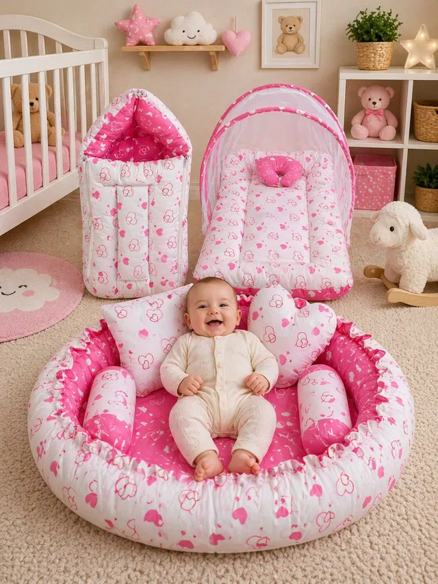 adore stuff Cotton Baby Bed Sized Bedding Set
