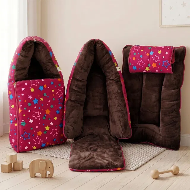 baybee 3 in 1 Velvet Cotton Baby Bed and Carry Bed Baby Sleeping Bag baby Bed Carry Bed Crib Bedding