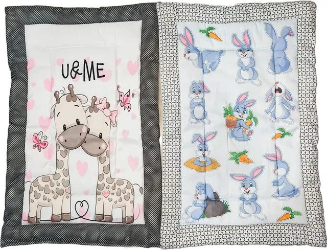 Rhythm Fabrics Cotton Pan Godadi For New Born Baby Pack Of 2 Bed Mattress,Godari,Godadi Set Cotton Soft Baby Sleeping Mattress Digital Printed