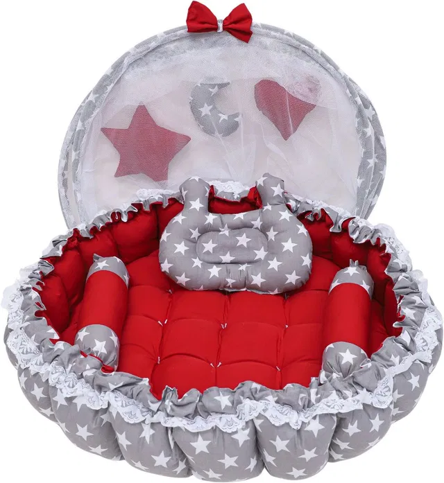 Hector Baby bedding set With Mosqutio Protection Net Star Printed