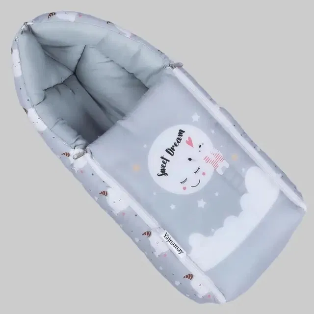 Bholu Cotton Baby Bed,Cotton Baby Bedding for Infant Baby Sleeping Beg 0-7 month All Baby Types Baby Sleeping Beg printer