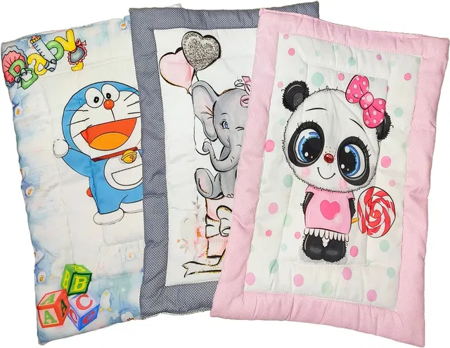 Rhythm Fabrics Cotton Pan Godadi For New Born Baby Pack Of 3 Bed Mattress,Godari,Godadi Set Cotton Soft Baby Sleeping Mattress Digital Printed